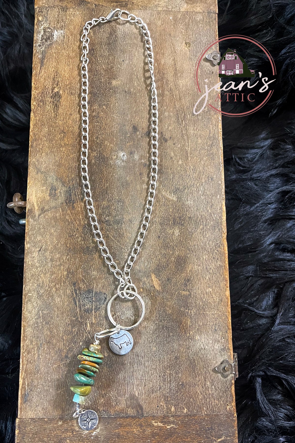 Show Heifer Charm Necklace - Silver Plated