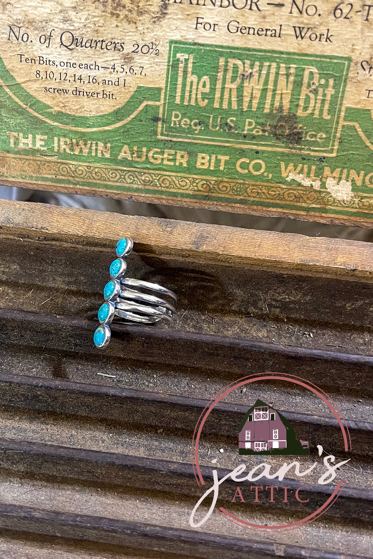 Adjustable Turquoise Ring