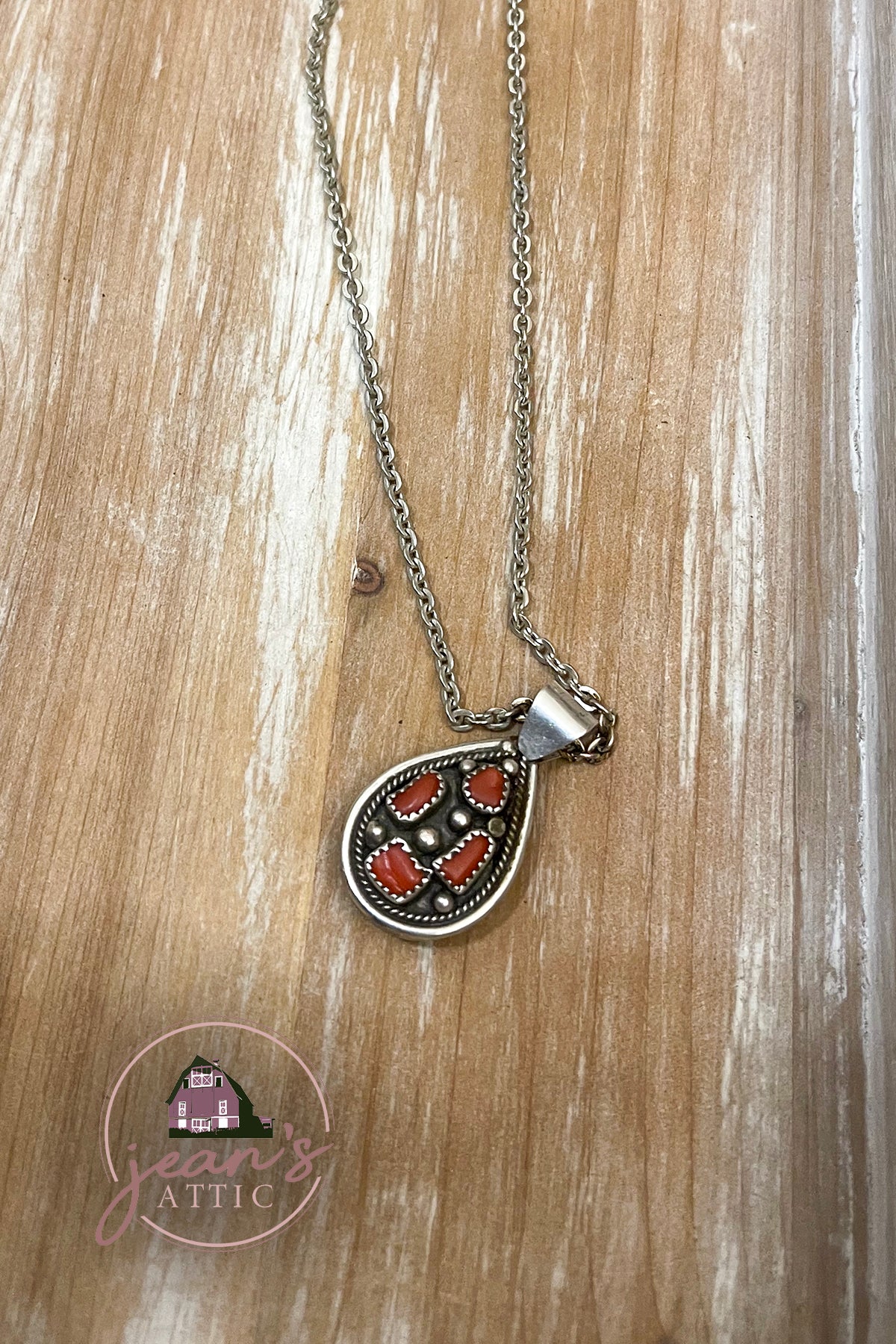 Double Sided Turquoise Pendant