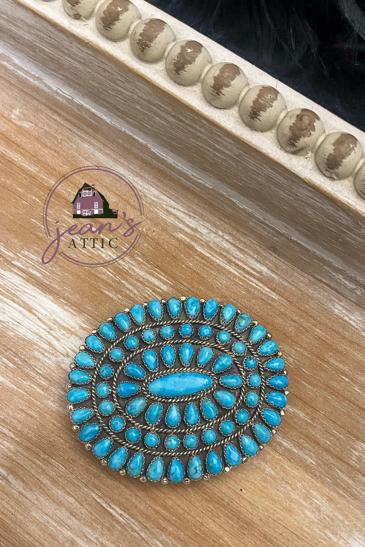 Turquoise Cluster Belt Buckle