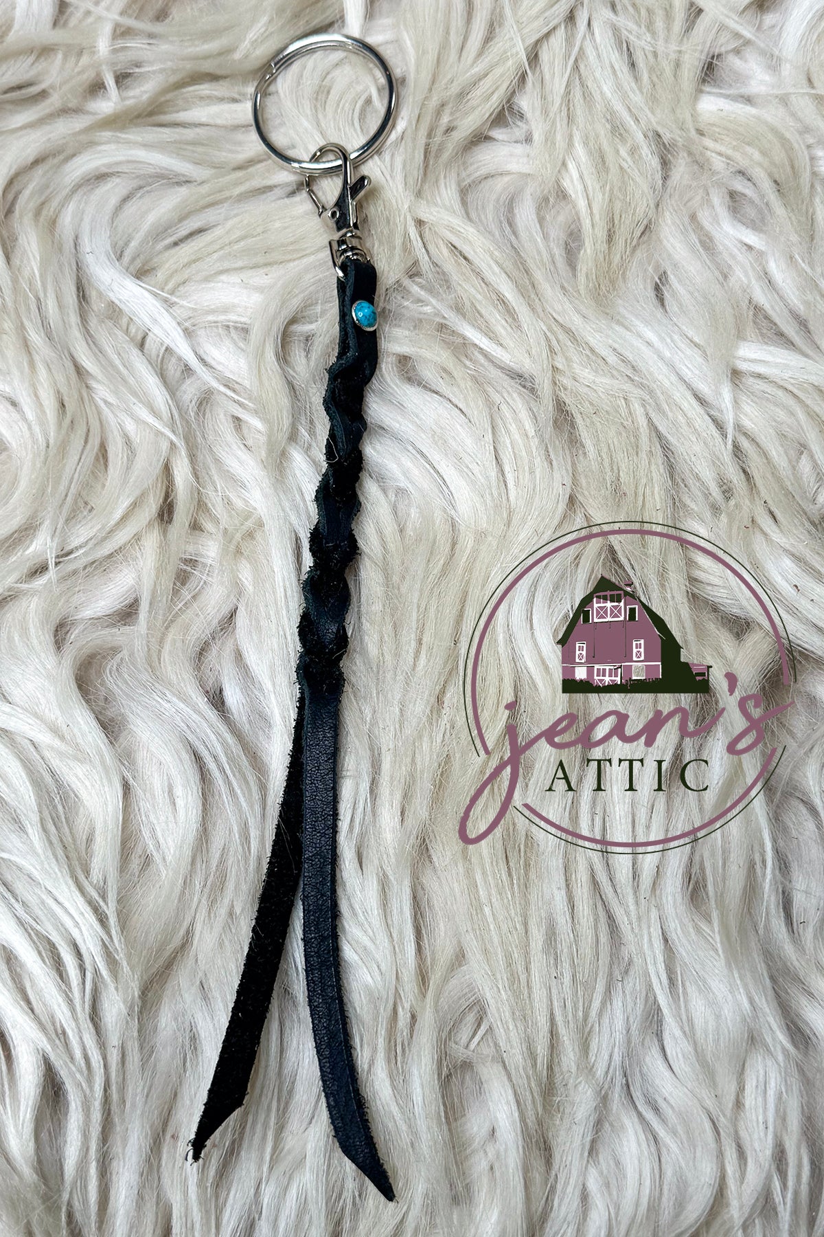 Leather Braided Key Chain