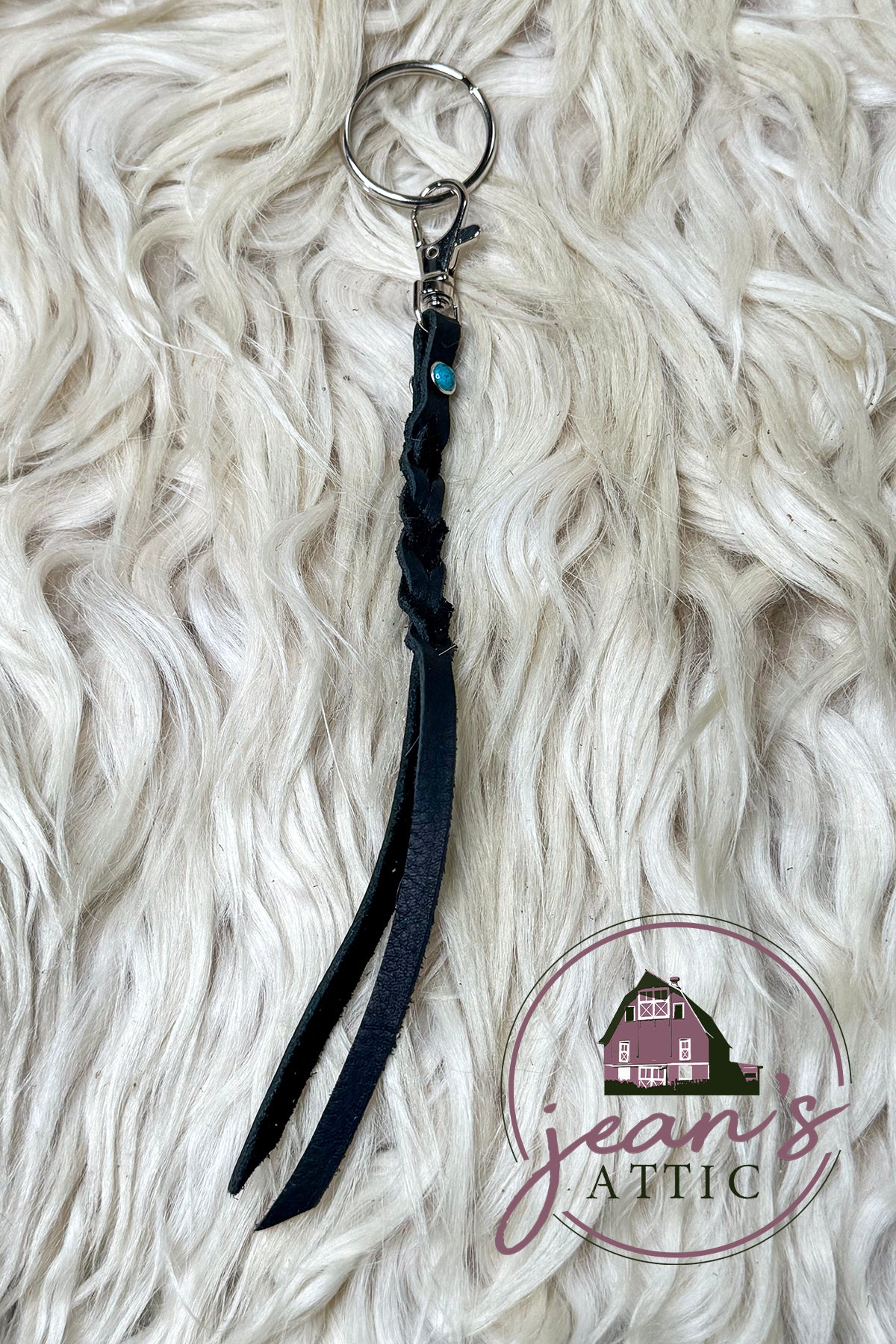 Leather Braided Key Chain