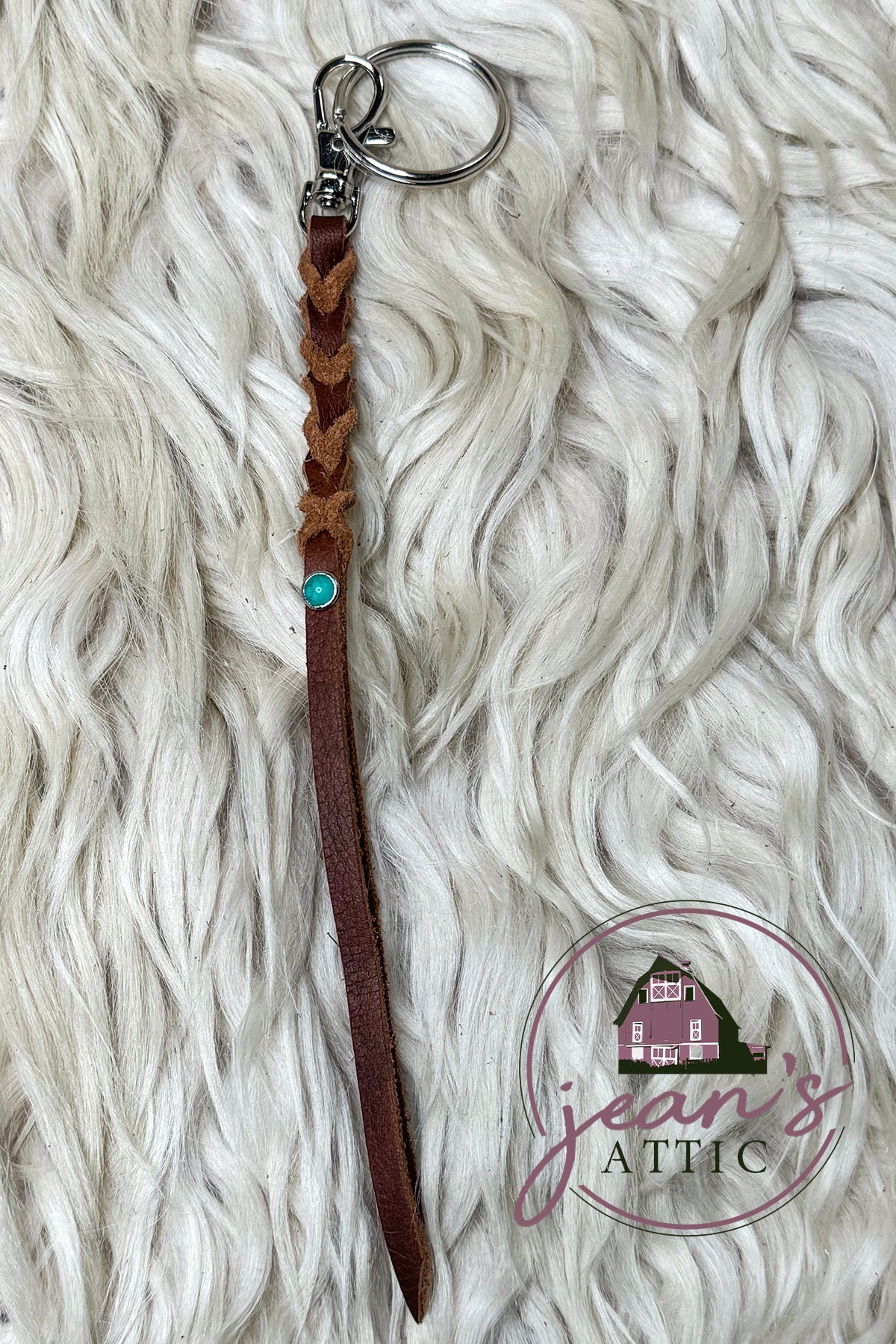 Leather Braided Key Chain
