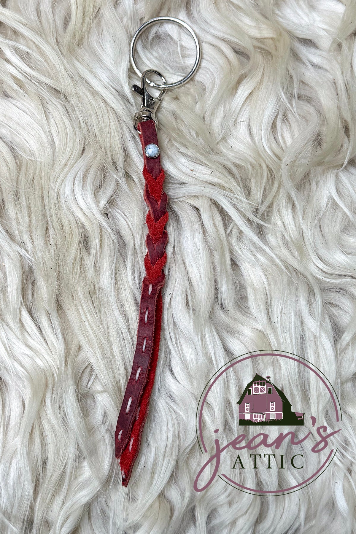 Leather Braided Key Chain