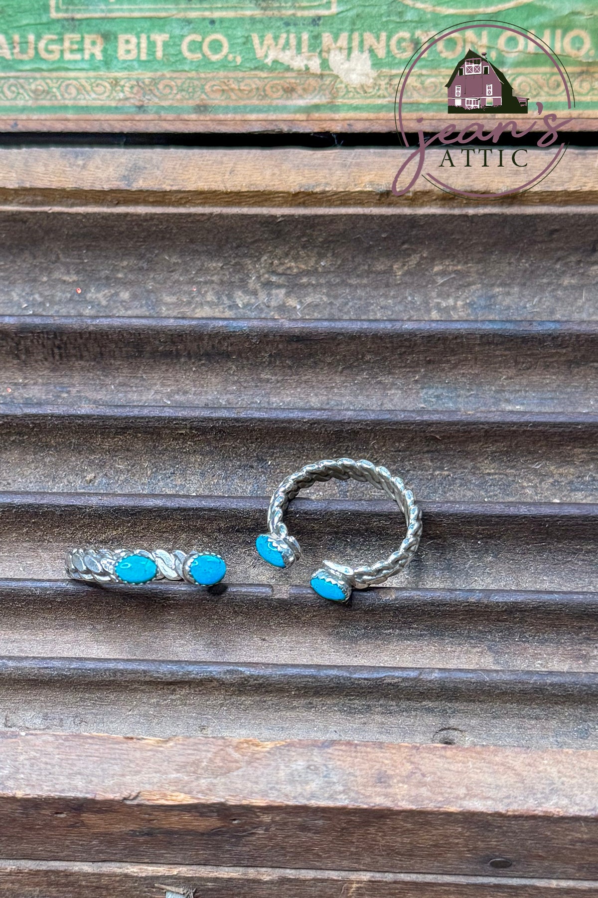 Turquoise Twisted Gap Ring