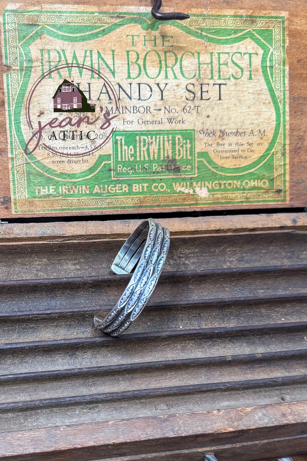 Sterling Silver Stamped Cuff