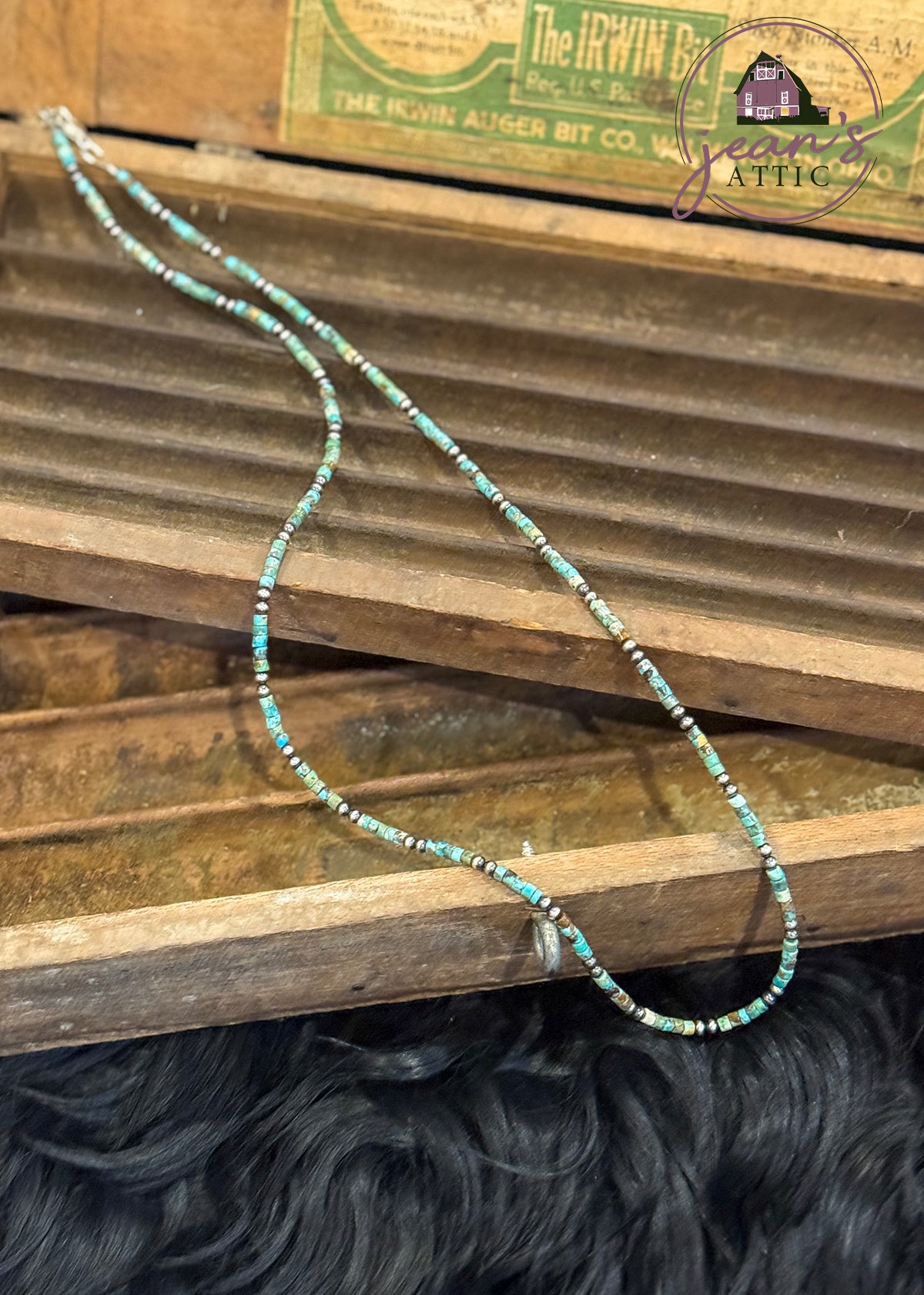 Kingman and Navajo Pearl Necklace