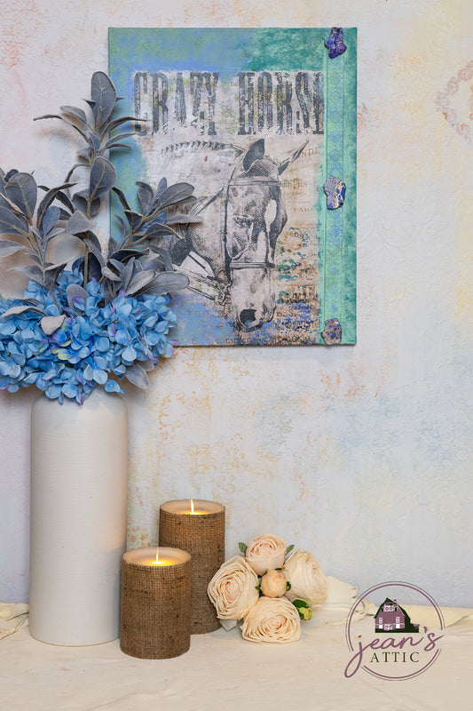 Crazy Horse Mixed Media Canvas