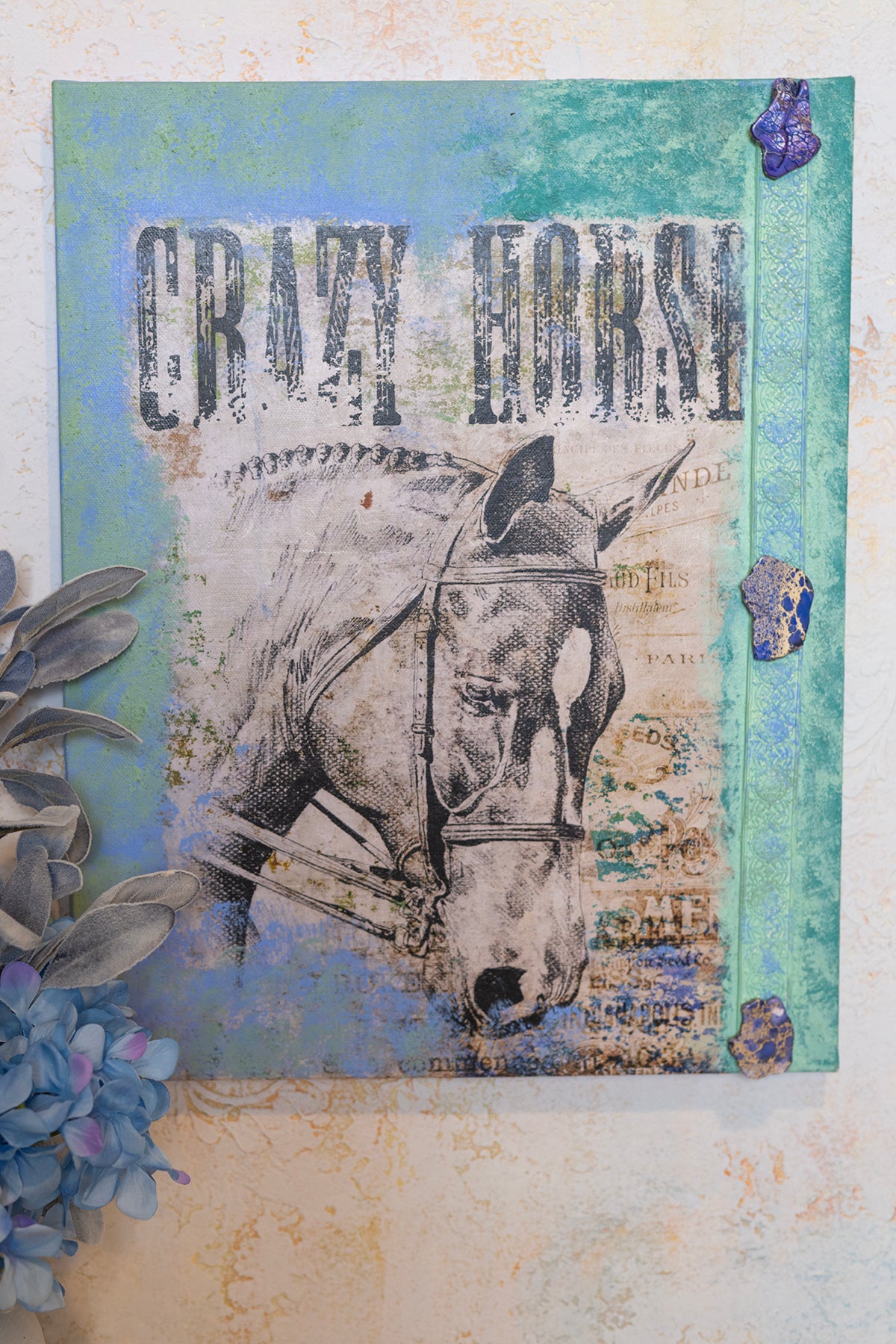 Crazy Horse Mixed Media Canvas