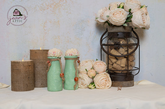 Decorative Dairy Glass Jars