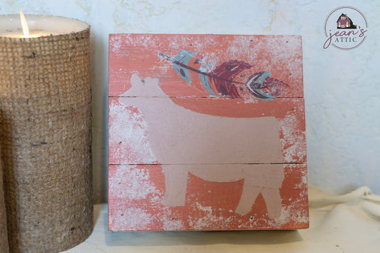 Show Heifer Wood Sign