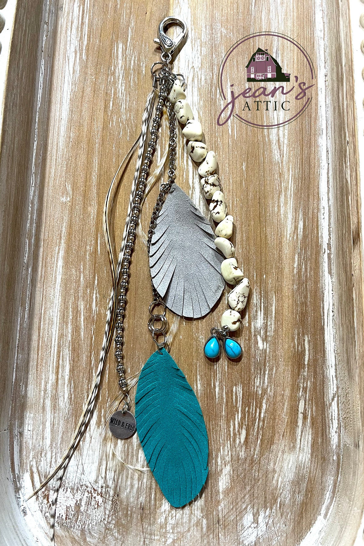 "Wild & Free" Feather Bag Tassel