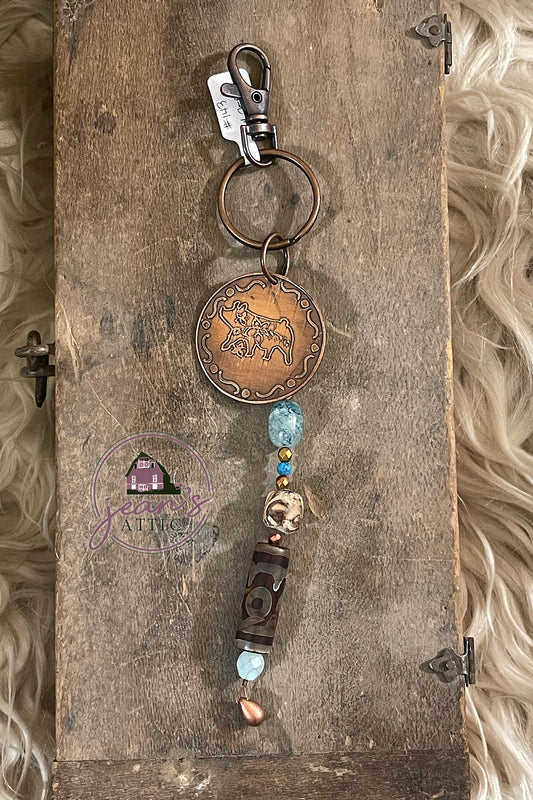 Etched Key Chain - Show Pig