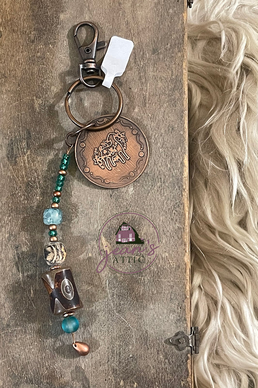 Etched Key Chain - Show Goat