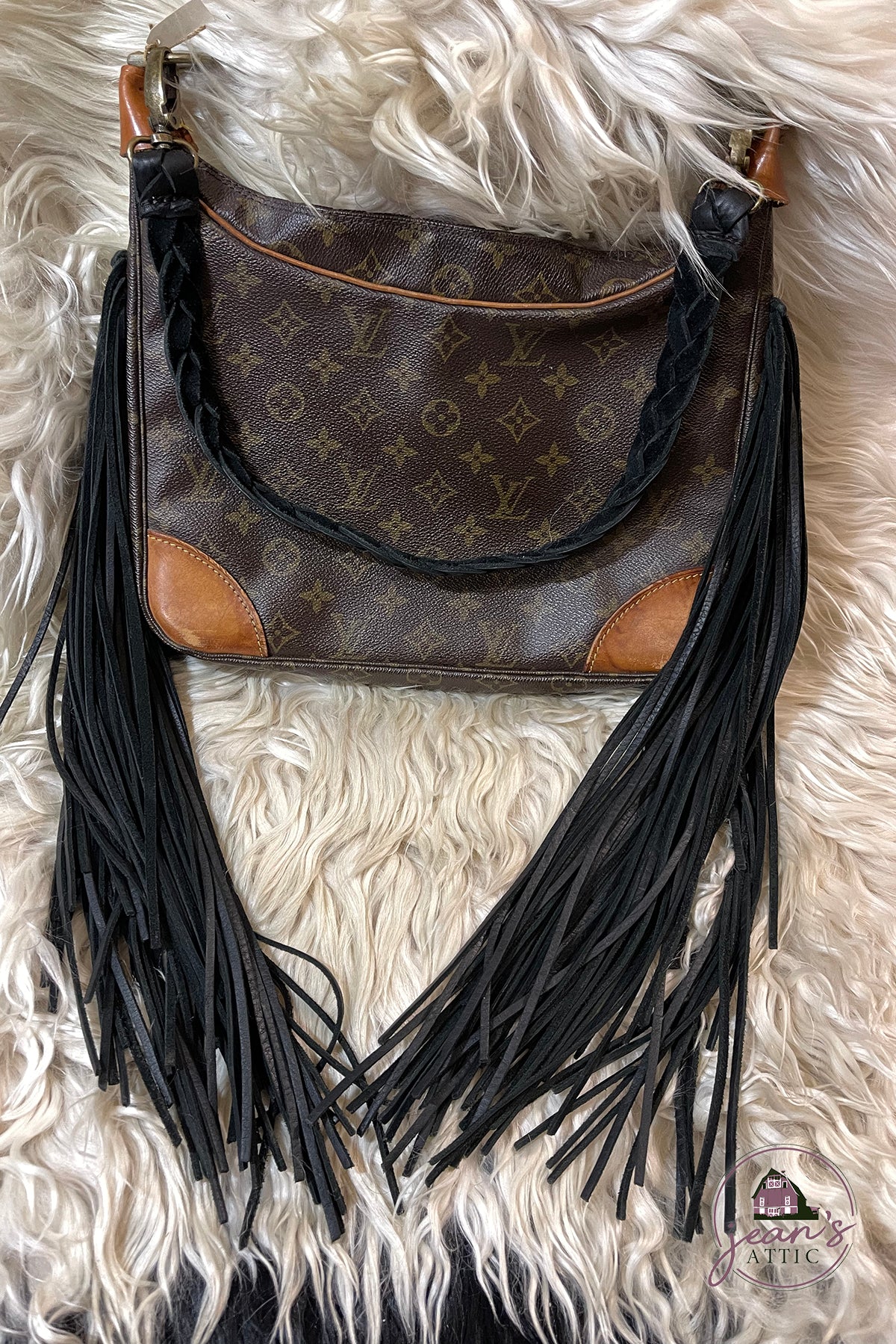 Louis Vuitton, Bags, Louis Vuitton Boho Fringe Crossbody Or Clutch Bag  Removable Braided Strap