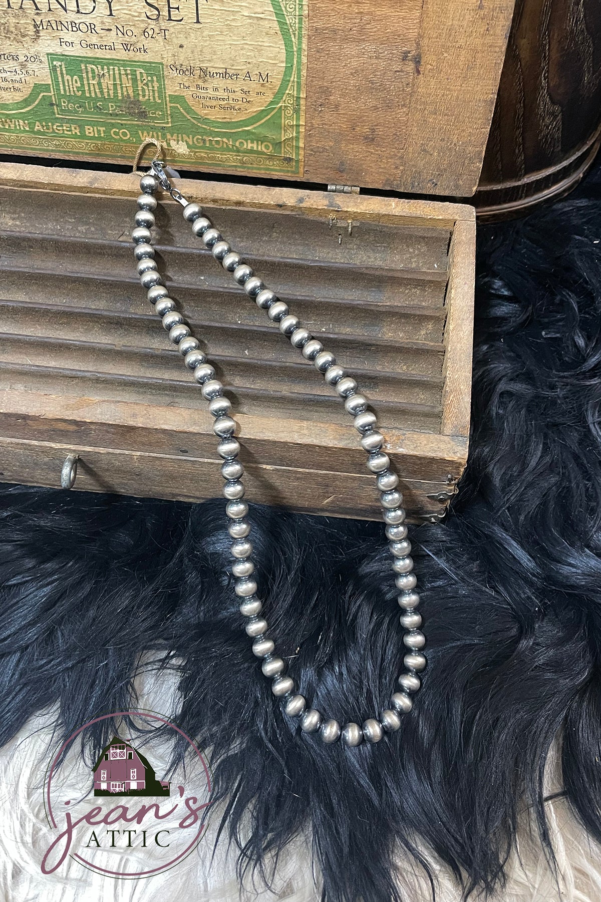 8 mm 22" Navajo Pearl Necklace