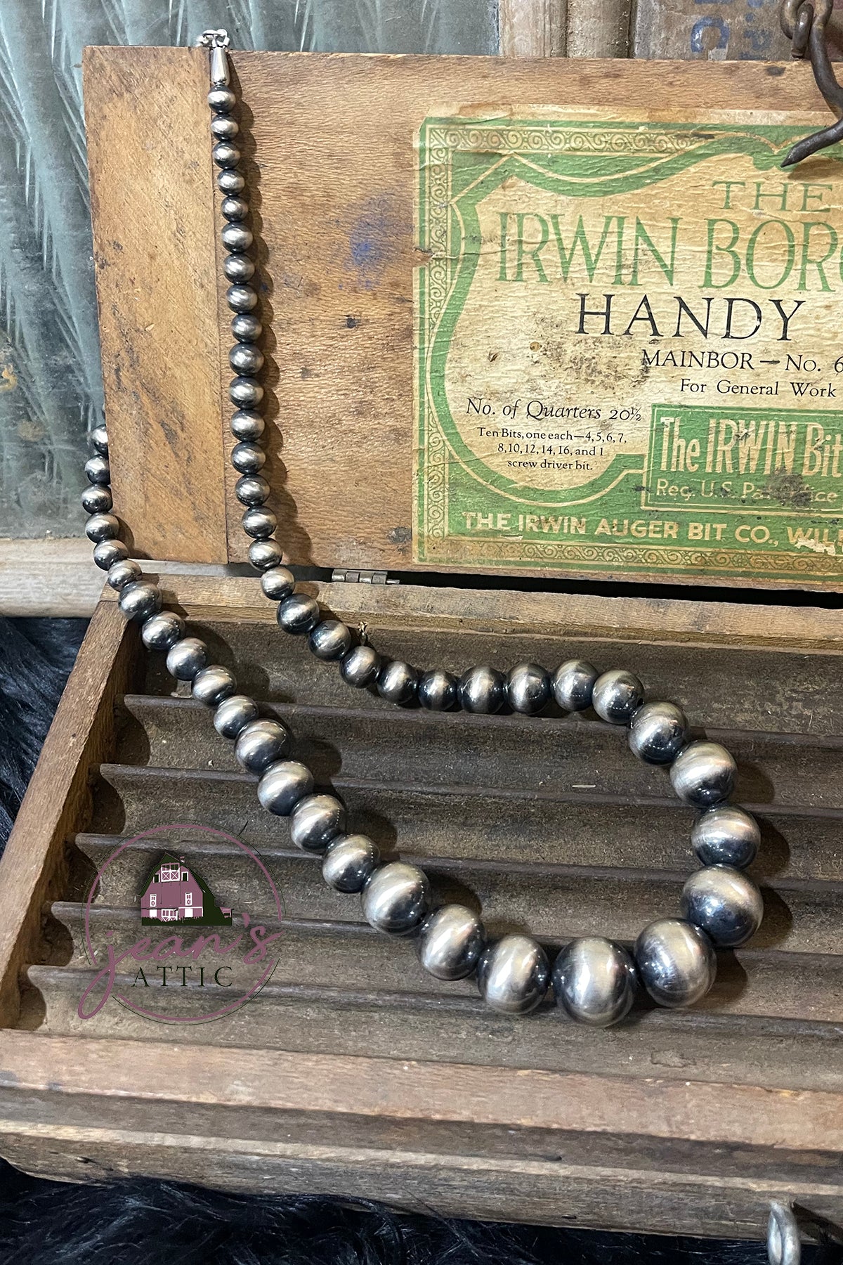 Navajo Pearl Graduated Necklace