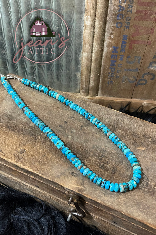 Turquoise Rondelle Necklace