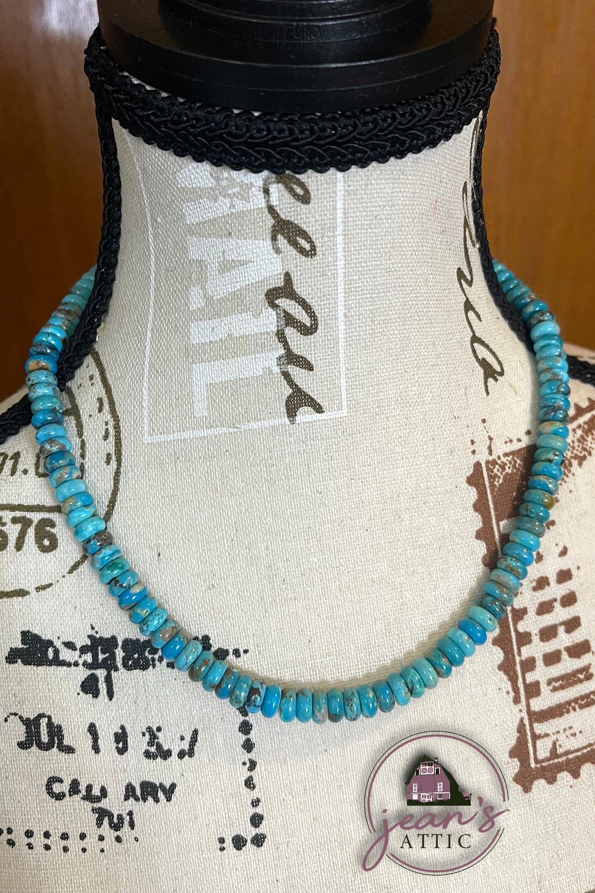 Turquoise Rondelle Necklace