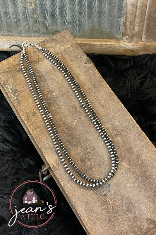 Double Strand Navajo Pearl Necklace