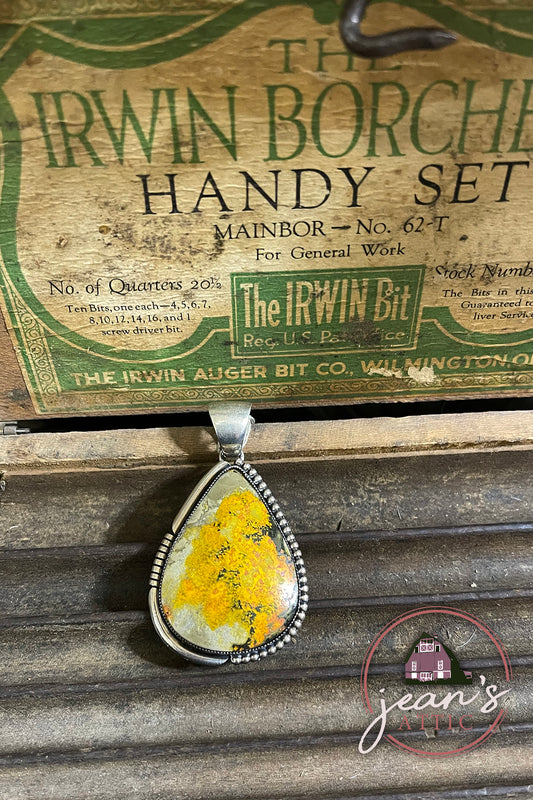 Bumble Bee Jasper Pendant