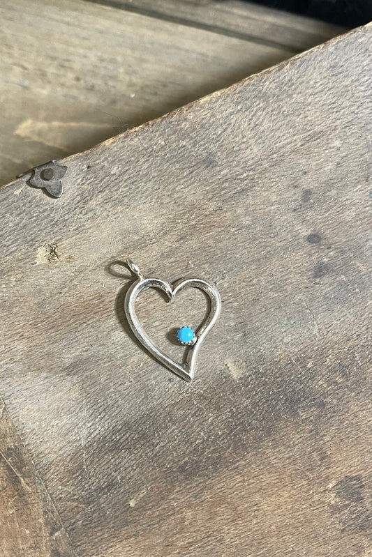 Navajo Sterling Silver Heart Pendant