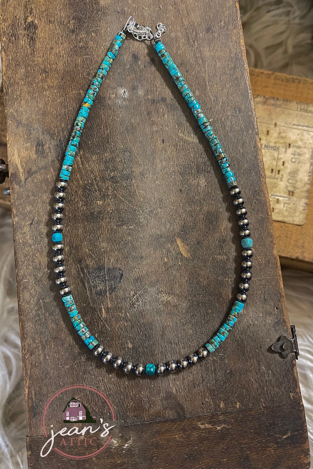 Navajo Pearl and Turquoise Choker