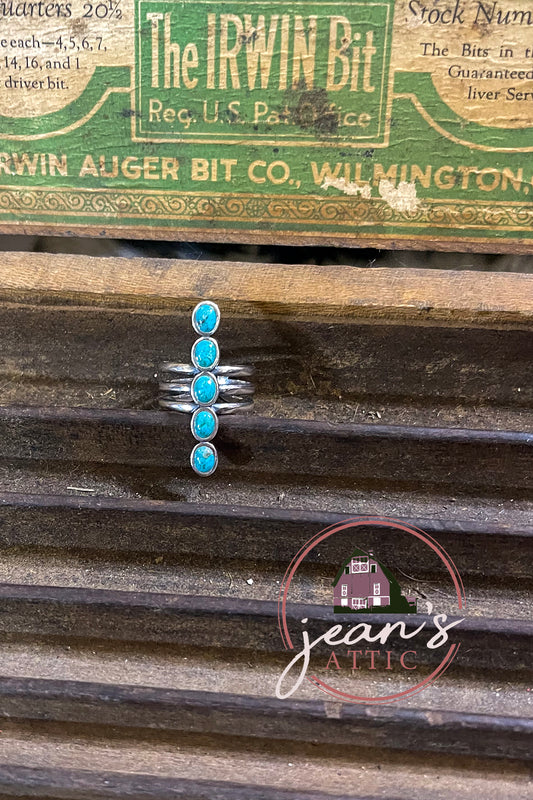 Adjustable Turquoise Ring