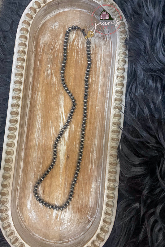 8 mm Navajo Disc Pearl Necklace