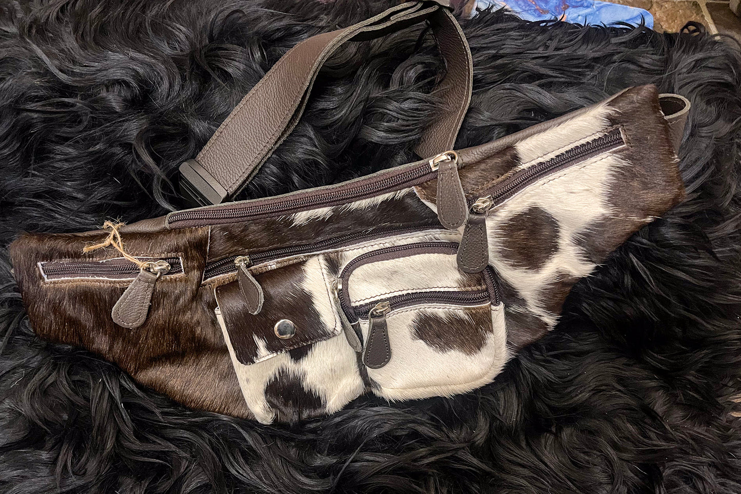 Cowhide Leather Bum Bag