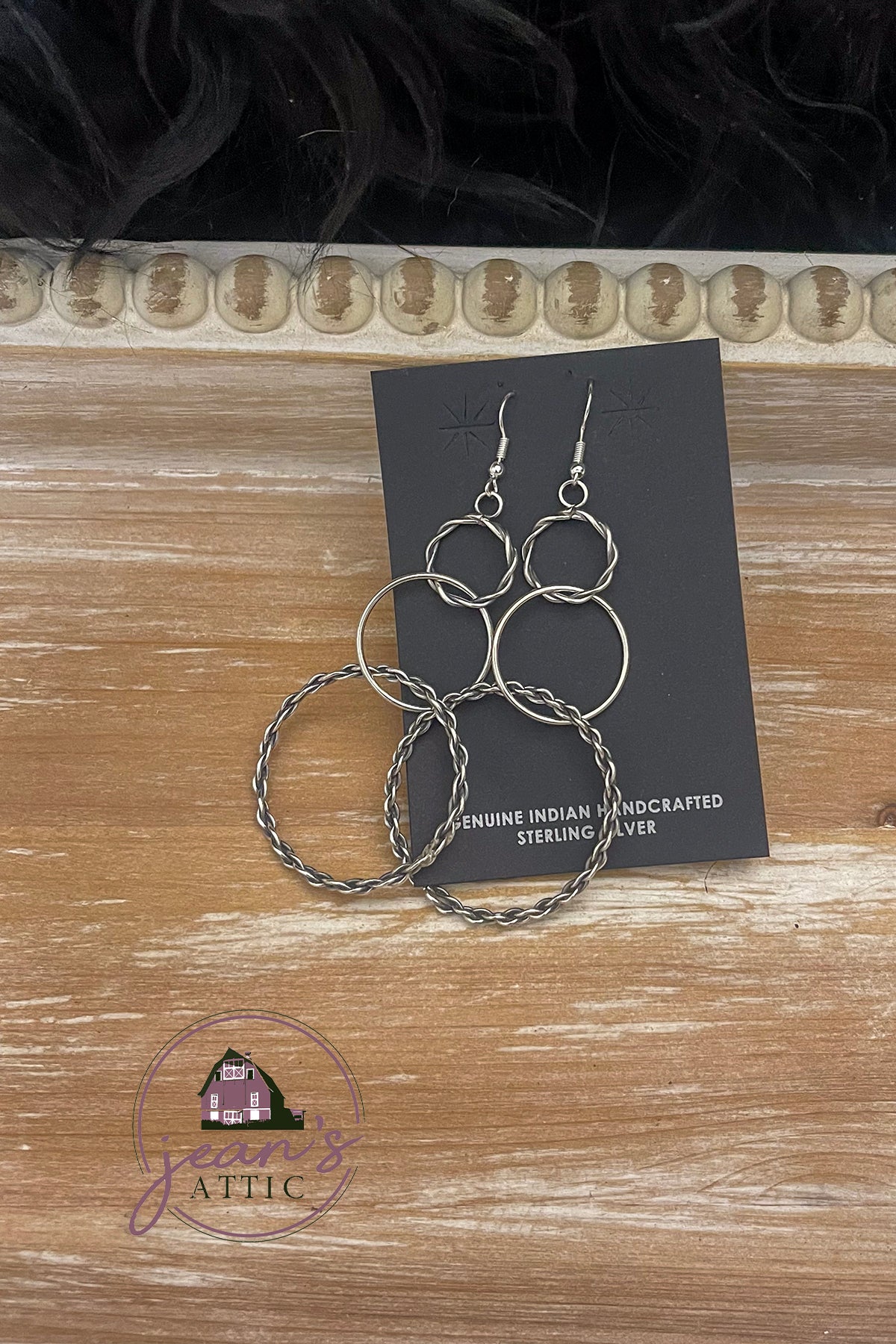 Sterling Silver 3 Ring Dangle Earring