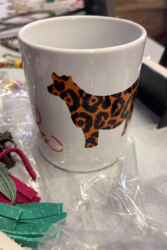 Coffe Mug - Heifer with Leopard Accent