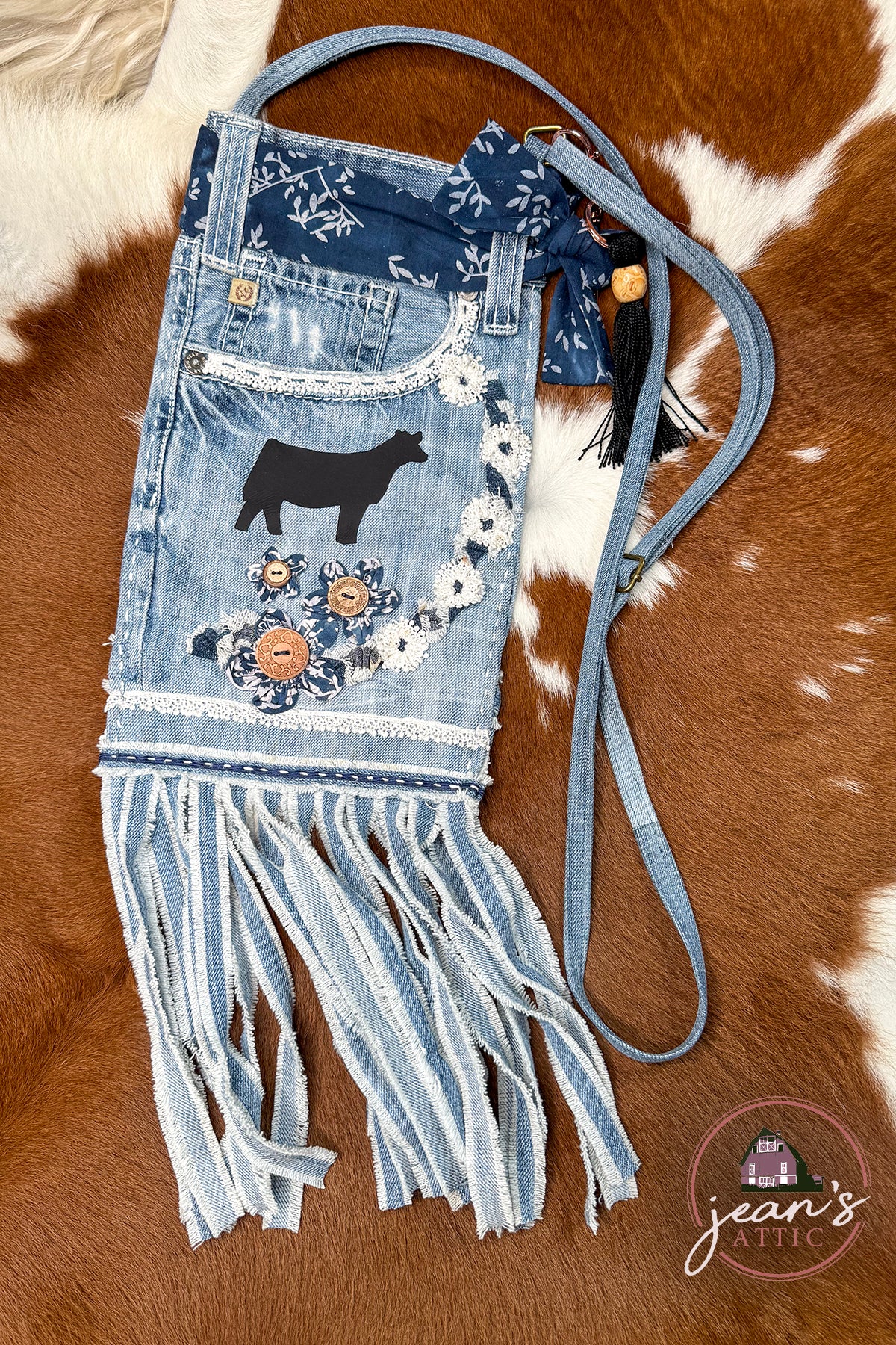 Jean Purse with Heifer