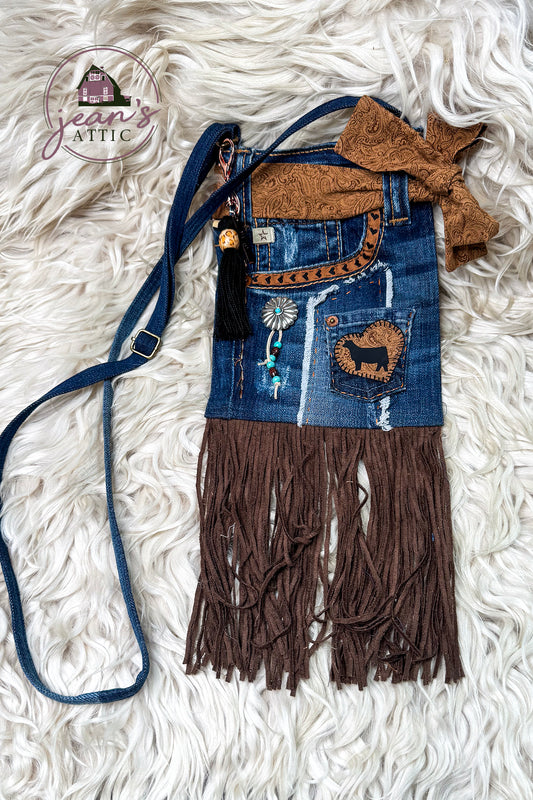 Jean Purse with Heifer