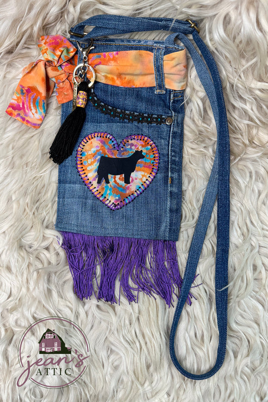 Jean Purse with Heifer