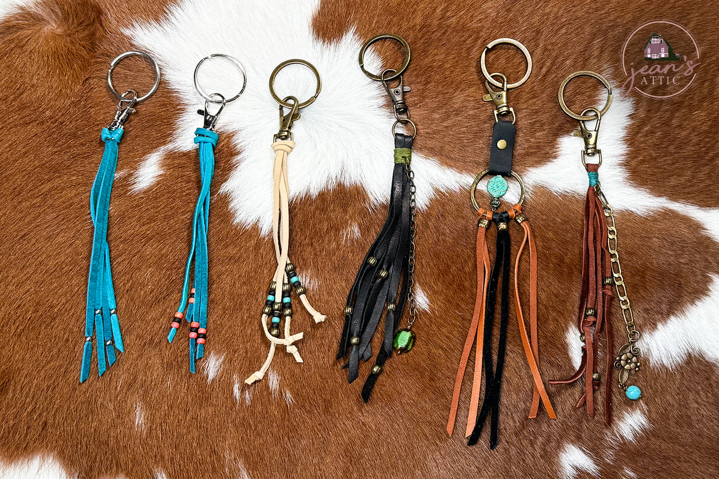 Assorted Leather Bag Tassels