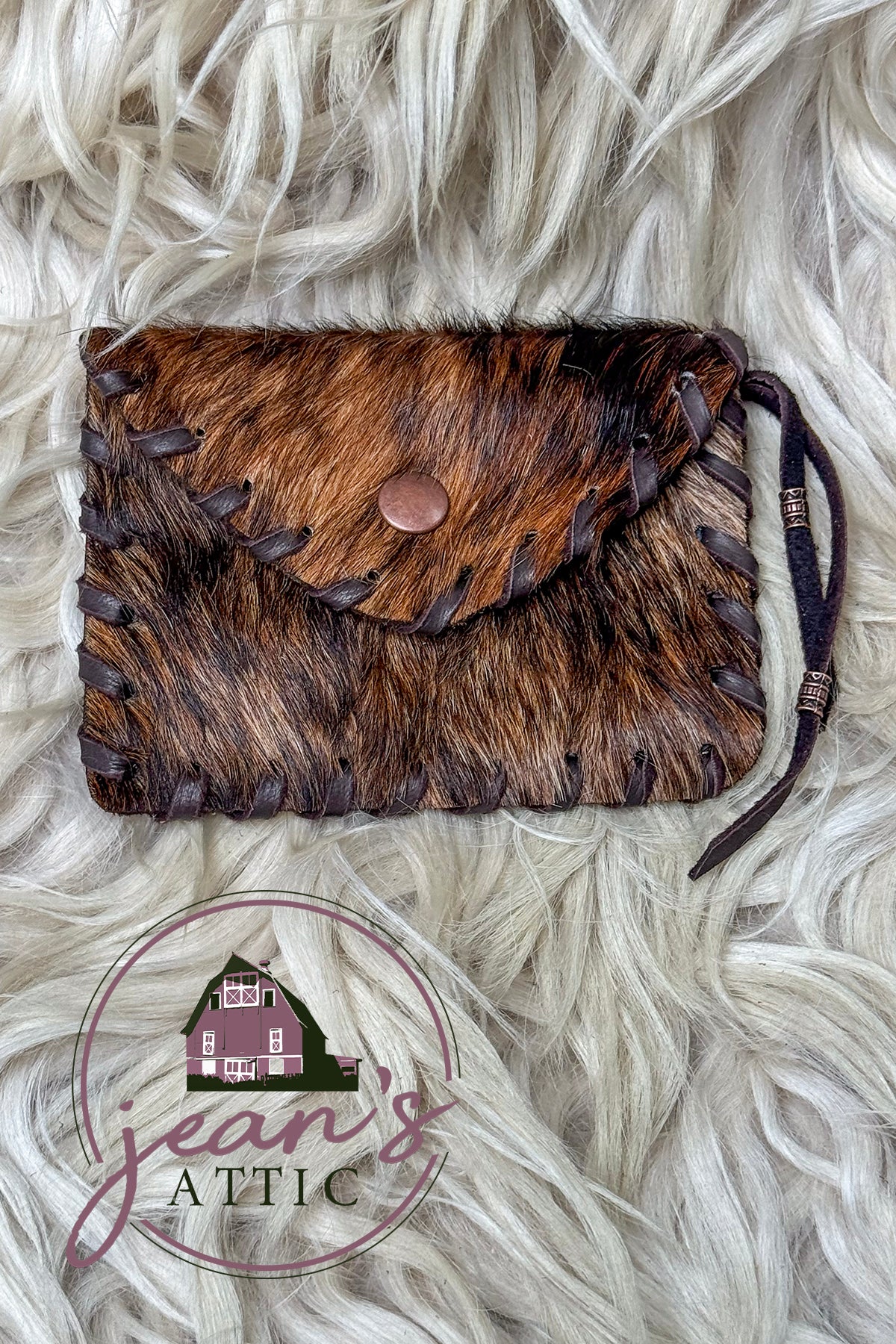 Cowhide Coin Pouch