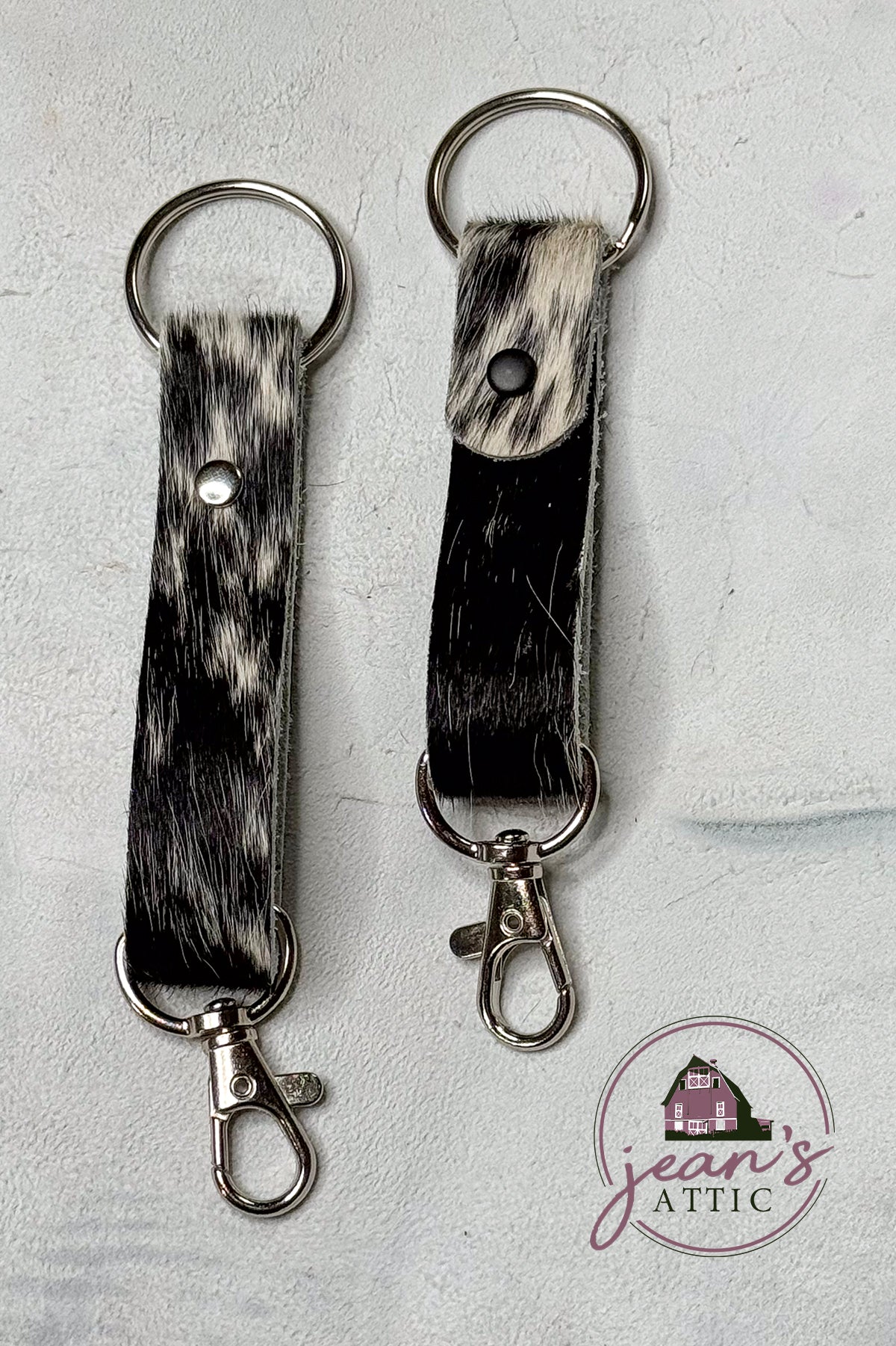 Hair on Hide Keychain