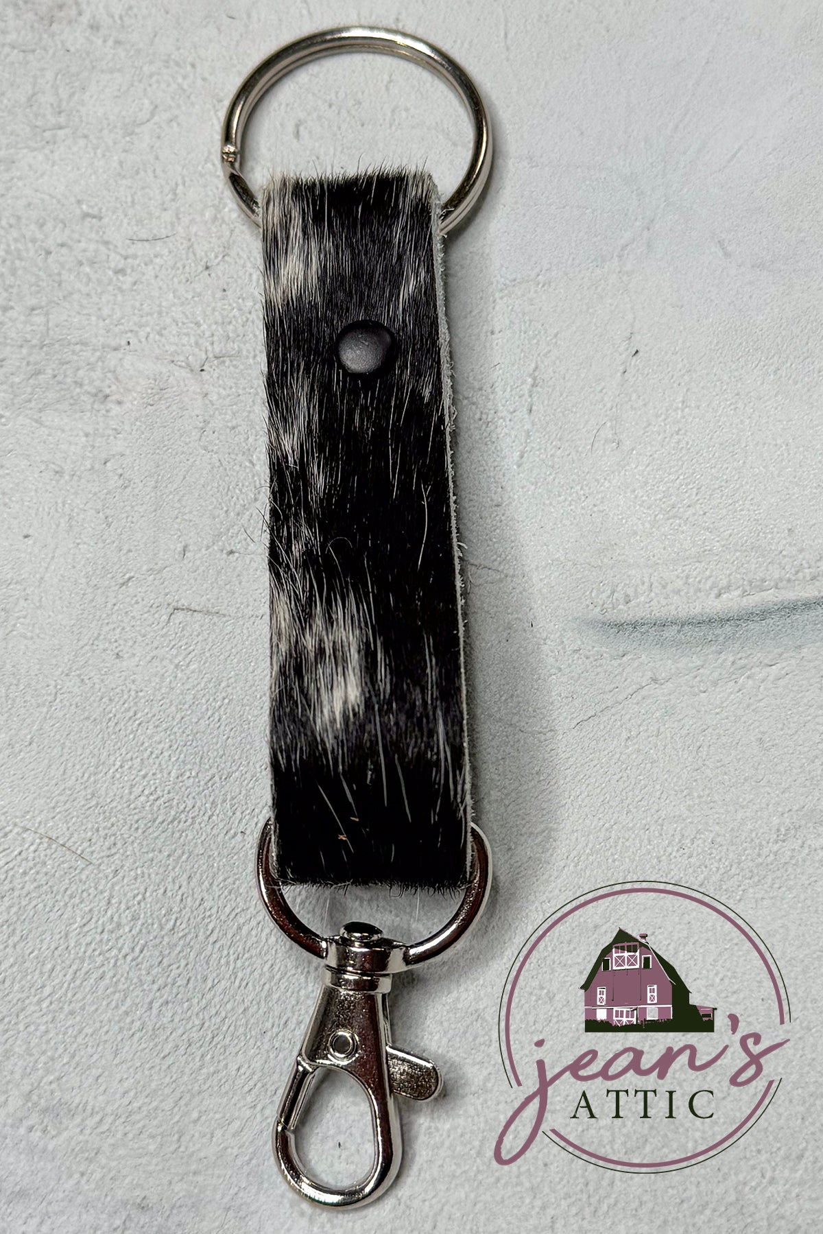 Hair on Hide Keychain