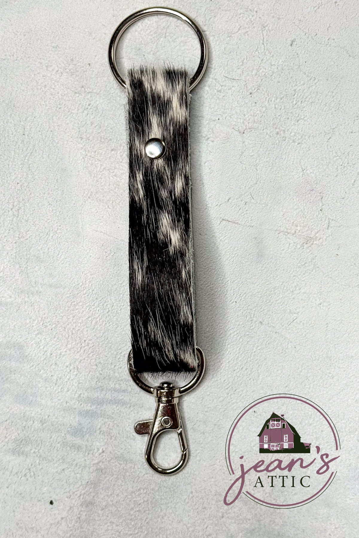 Hair on Hide Keychain