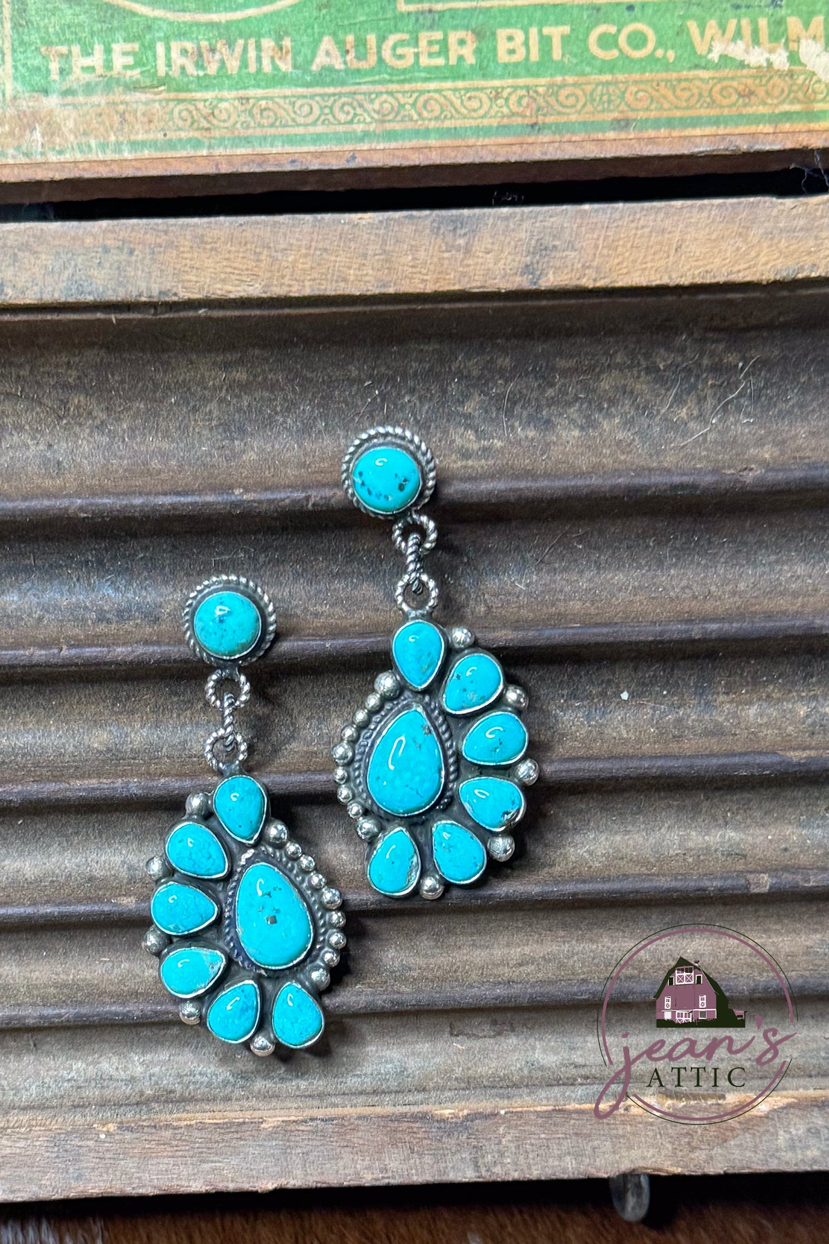 Turquoise Cluster Earring