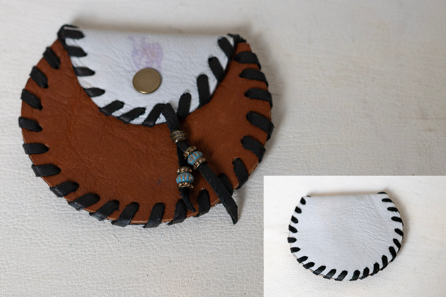 Handmade Leather Coin Purse with Hereford