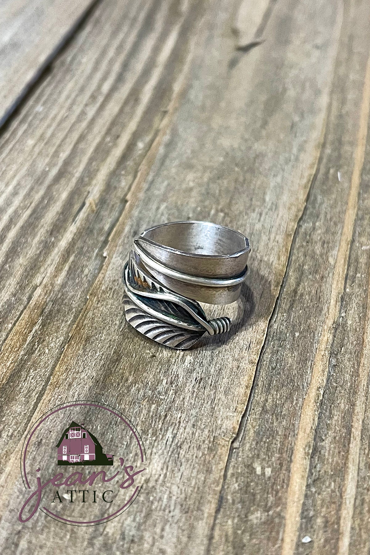 Sterling Silver Adjustable Feather Ring