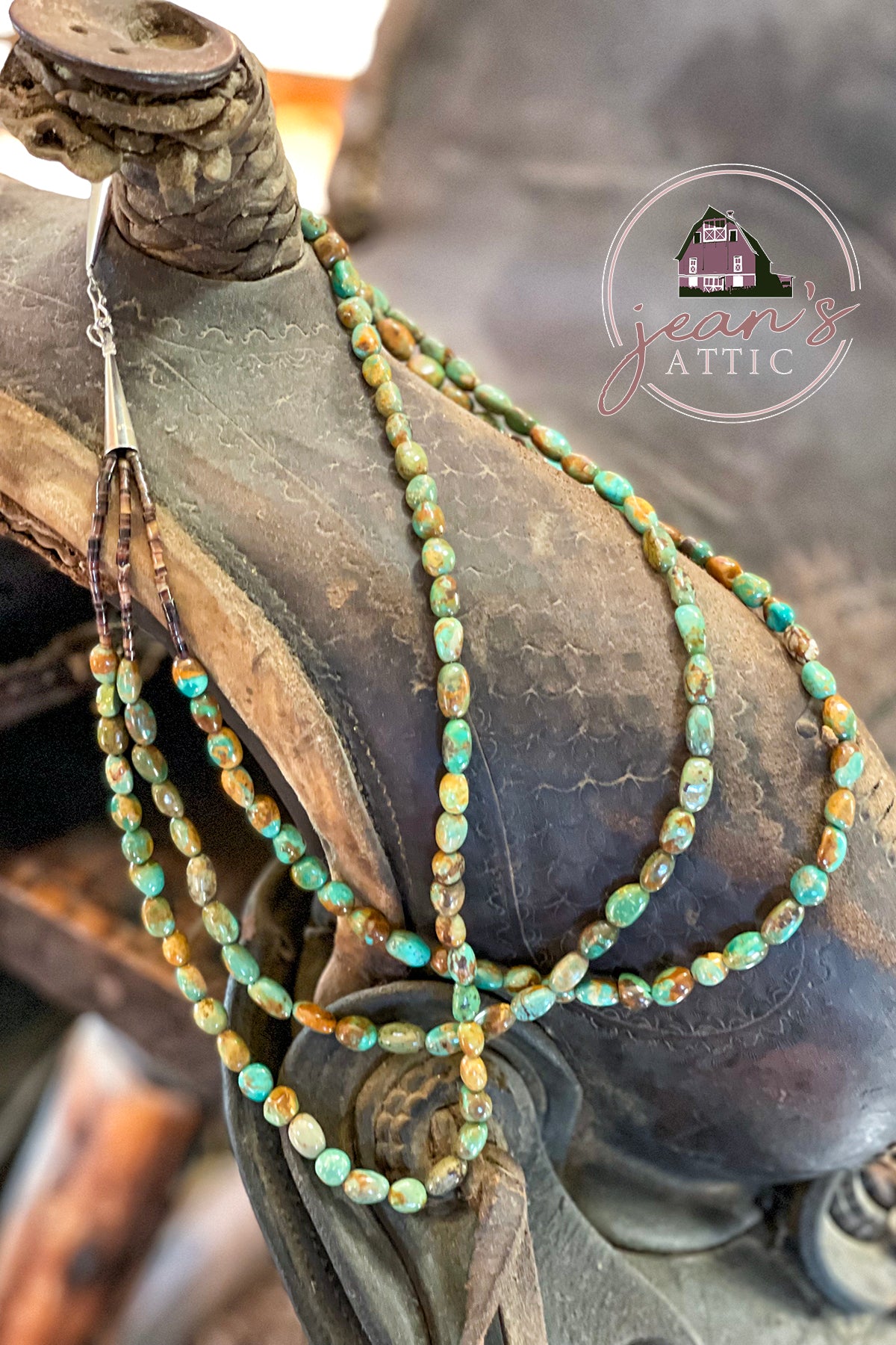 Royston Turquoise 3 Strand Necklace