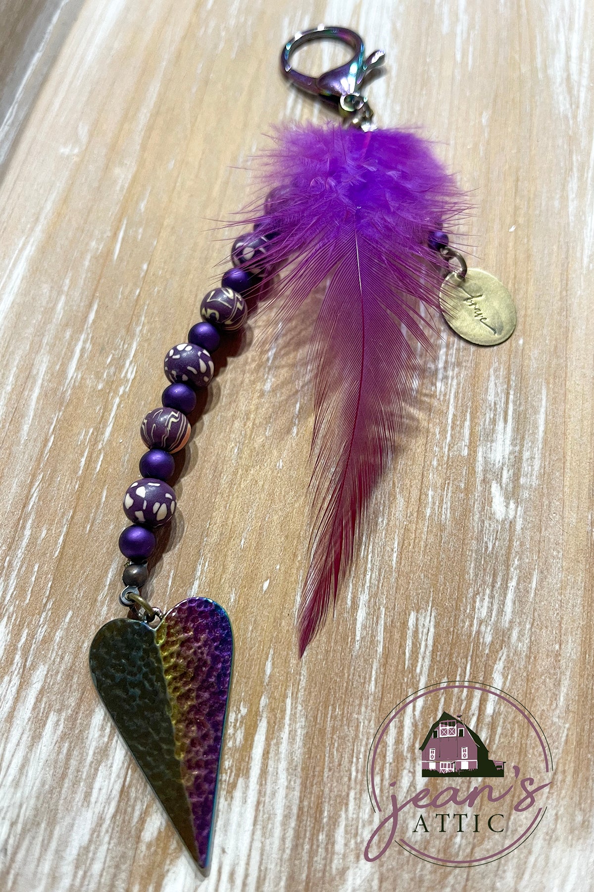 "Brave" Purple Bag Tassel