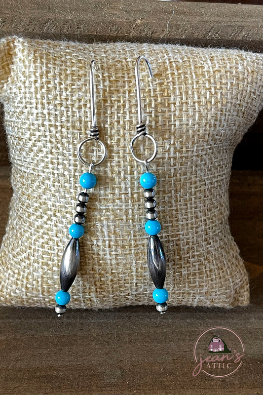 Sleeping Beauty & Navajo Pearl Earring