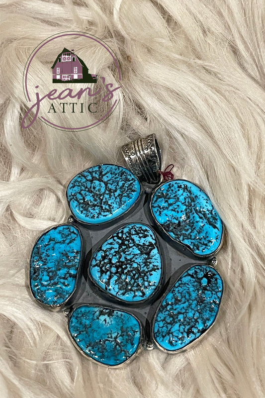 Turquoise Multiple Stone Pendant