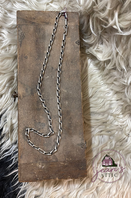 24" Navajo Sterling Silver Chain