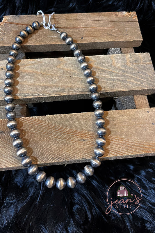 16" 10 mm Navajo Pearl Necklace