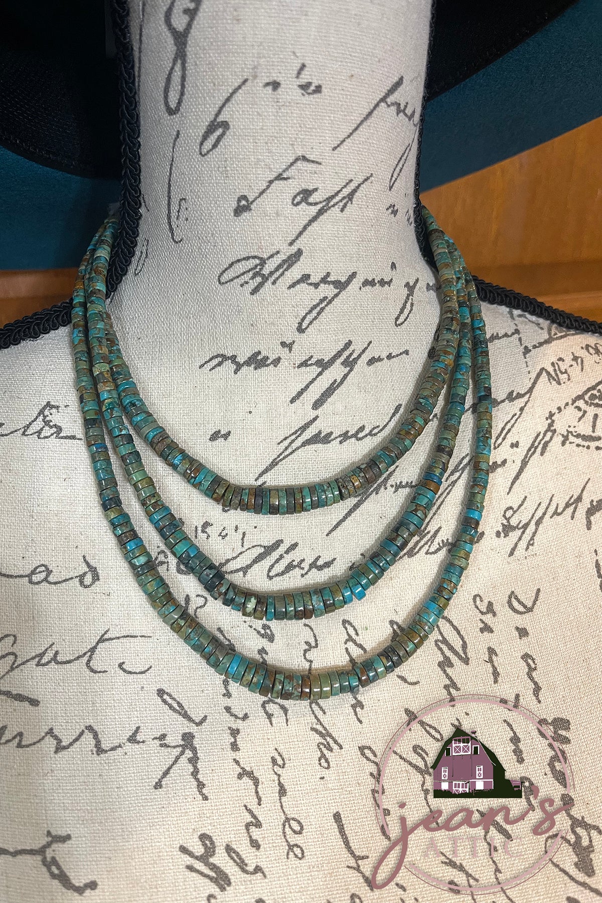 Genuine Turquoise Graduated Necklace